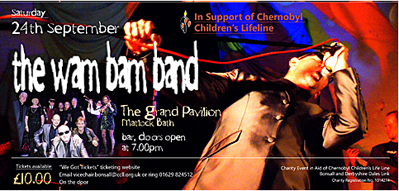 The Wam Bam Band Gig Flier